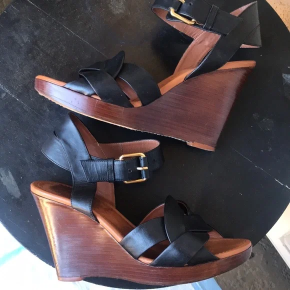 Celine Black Wedge Shoe - Picture 7 of 16